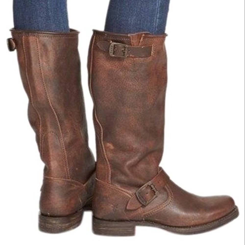 Frye Veronica Slouch Boots Brown